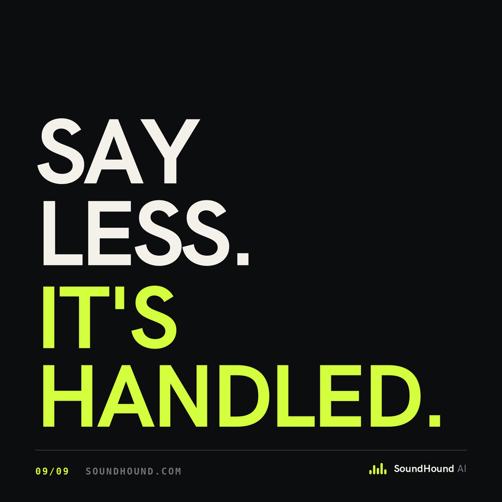 Say less. It's handled.
